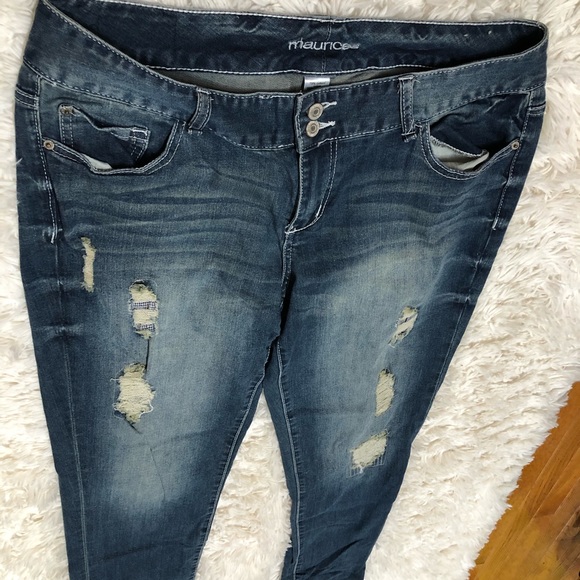 Maurices 13/14R ankle skinny-folded crop Capri style jeans. Spring cleaning❤️❤️ - Picture 15 of 15